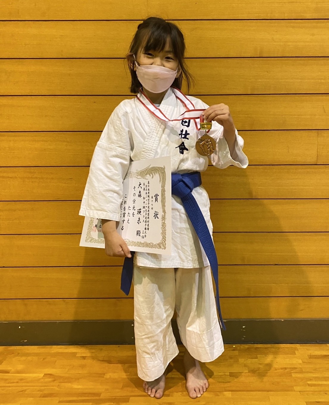 第17回全日本ジュニア空手道選手権大会 3位入賞！ 大森 瑛未